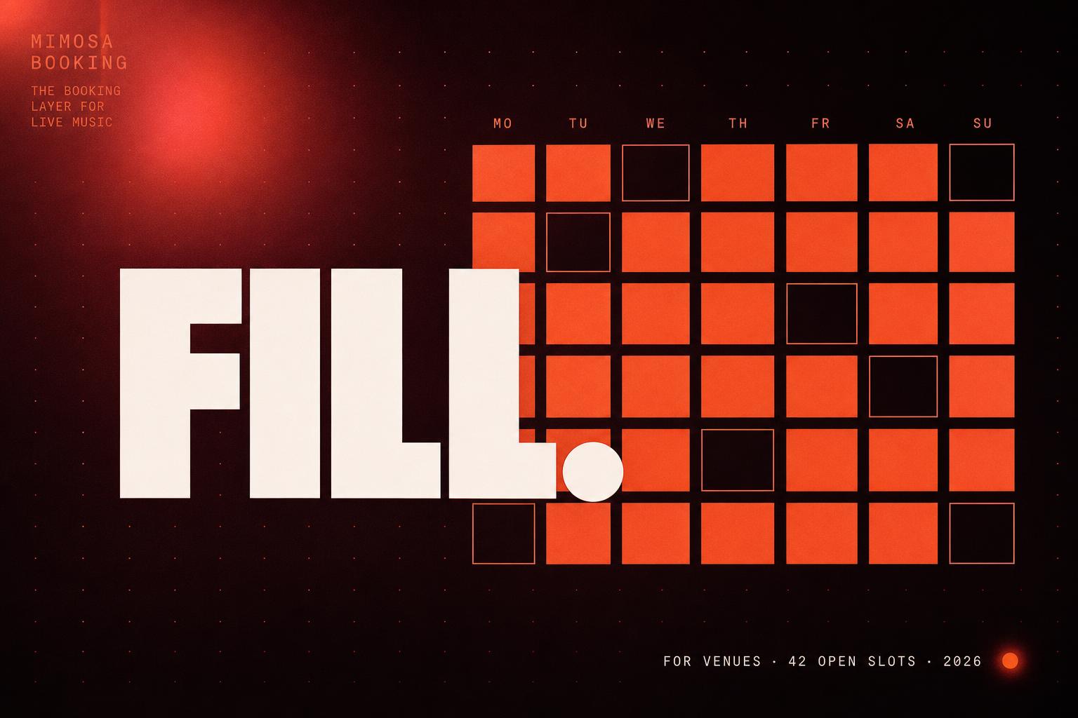 Fill., Mimosa poster for for venues